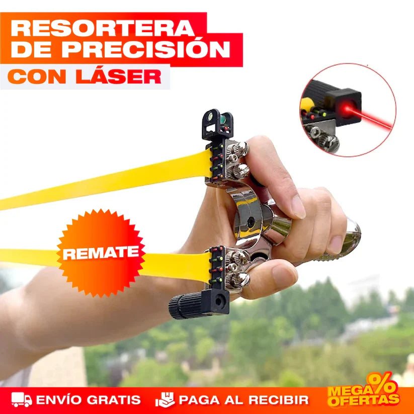 RESORTERA DE PRECISIÓN CON LÁSER + 50 BALINES