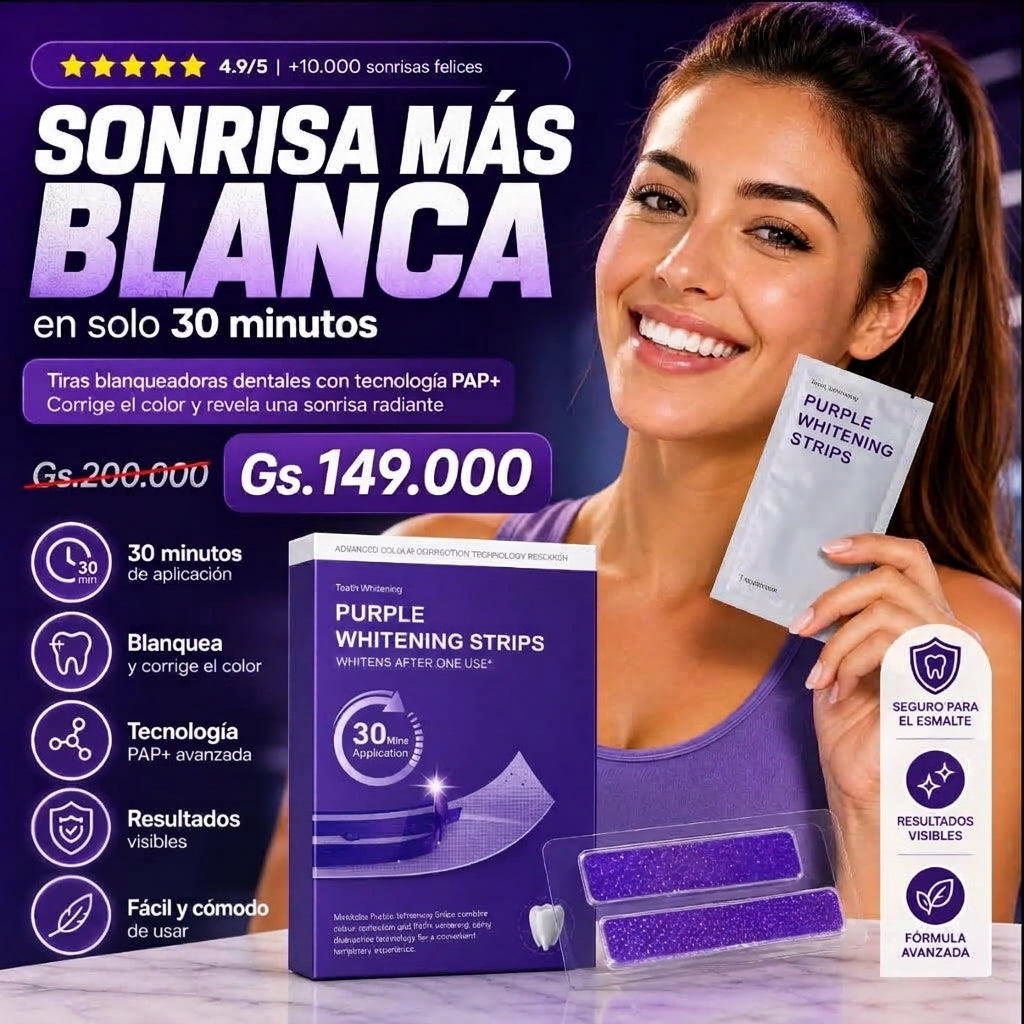 TIRAS BLANQUEADORAS PARA DIENTES