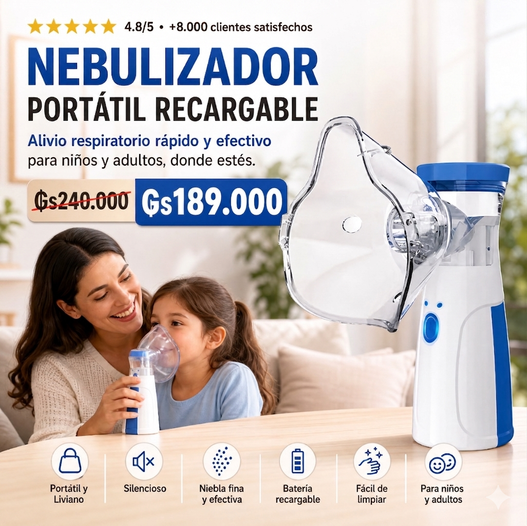 Nebulizador Portátil 3 Funciones