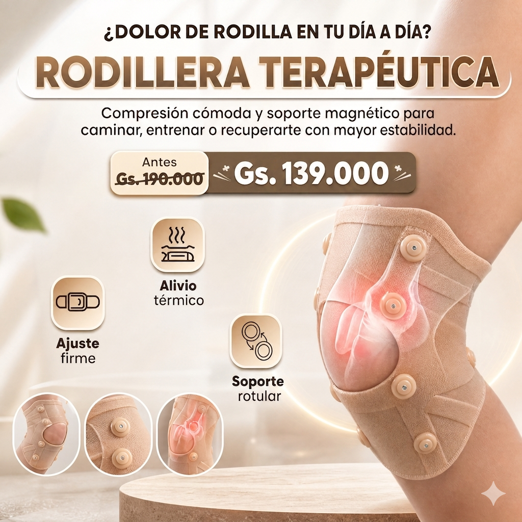 Rodillera magnética de silicona