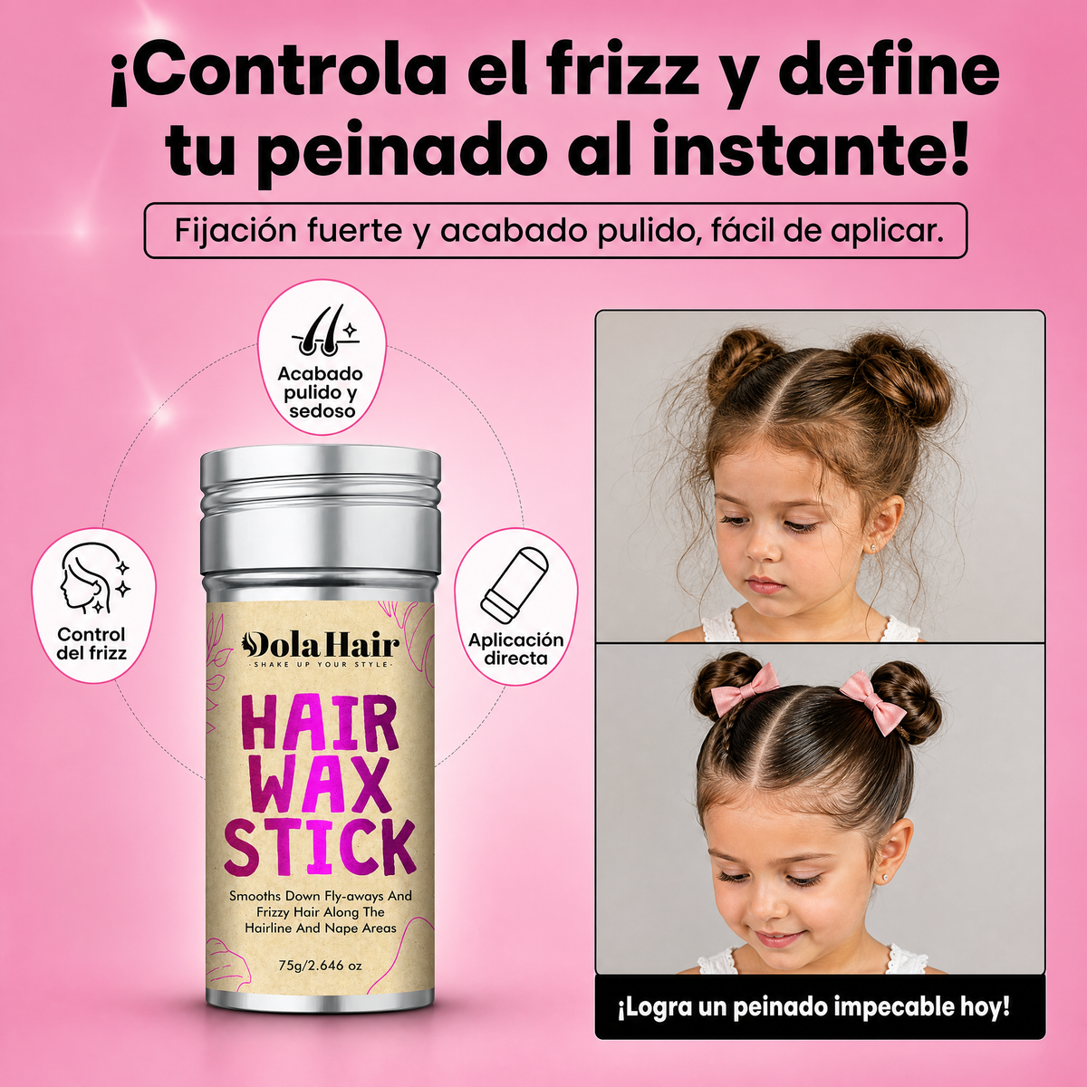 CERA ANTI FRIZ PARA CABELLO HAIR WAX STICK