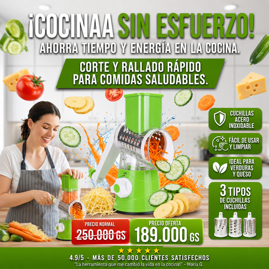 🥗 Cortador y Rallador Multifunción 🥕