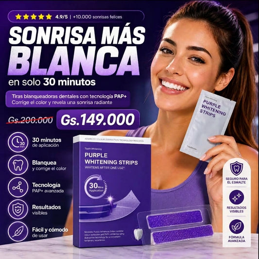 TIRAS BLANQUEADORAS PARA DIENTES