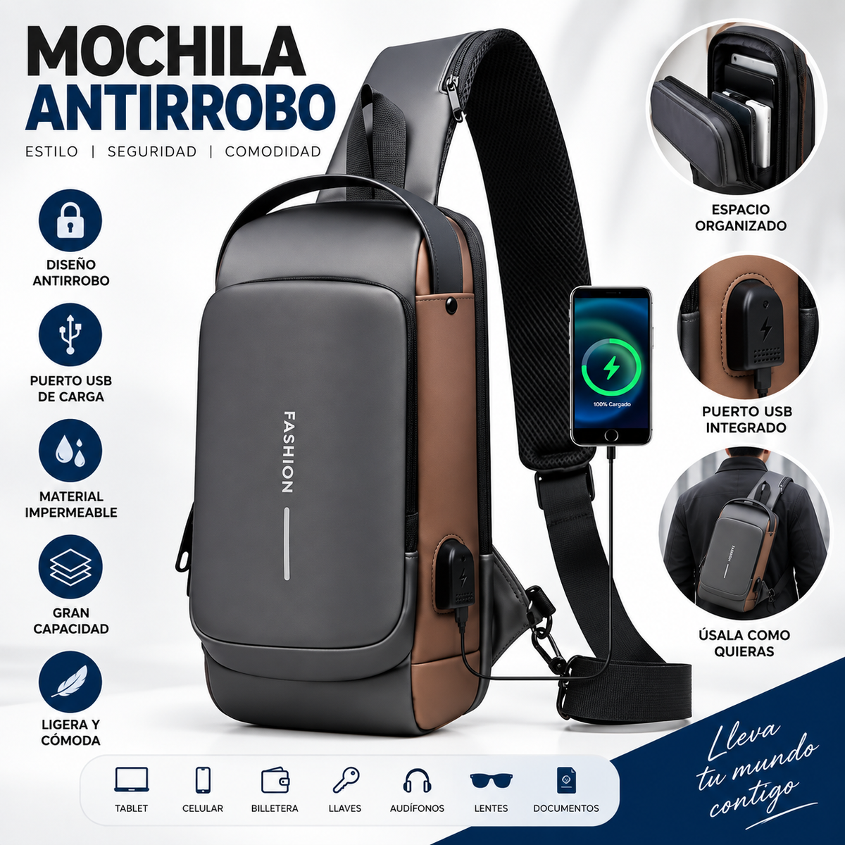 Mochila Impermeable AntiRobo