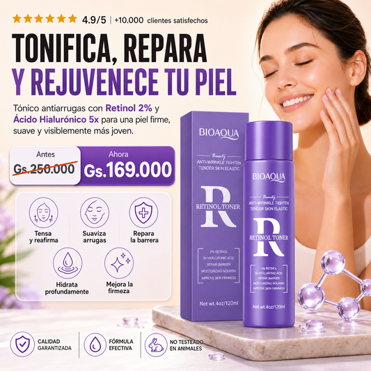 Tonico Retinol BioAqua Antiarrugas 120ml