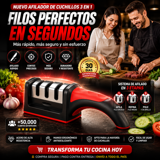 Afilador de Cuchillos 3 Etapas