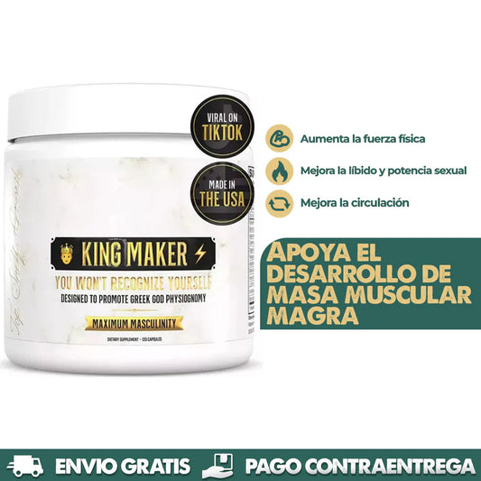 KING MAKER | Suplemento Masculino 13 en 1 potenciador