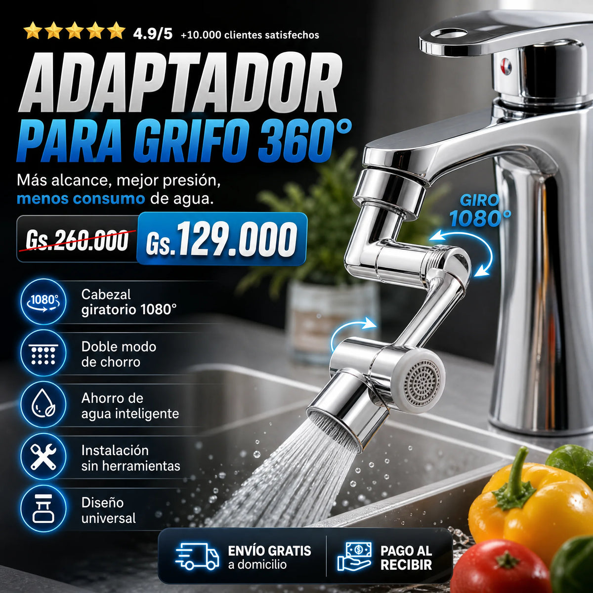 Adaptador Para Grifo 360