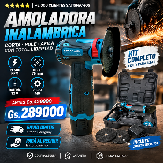 Amoladora angular portátil