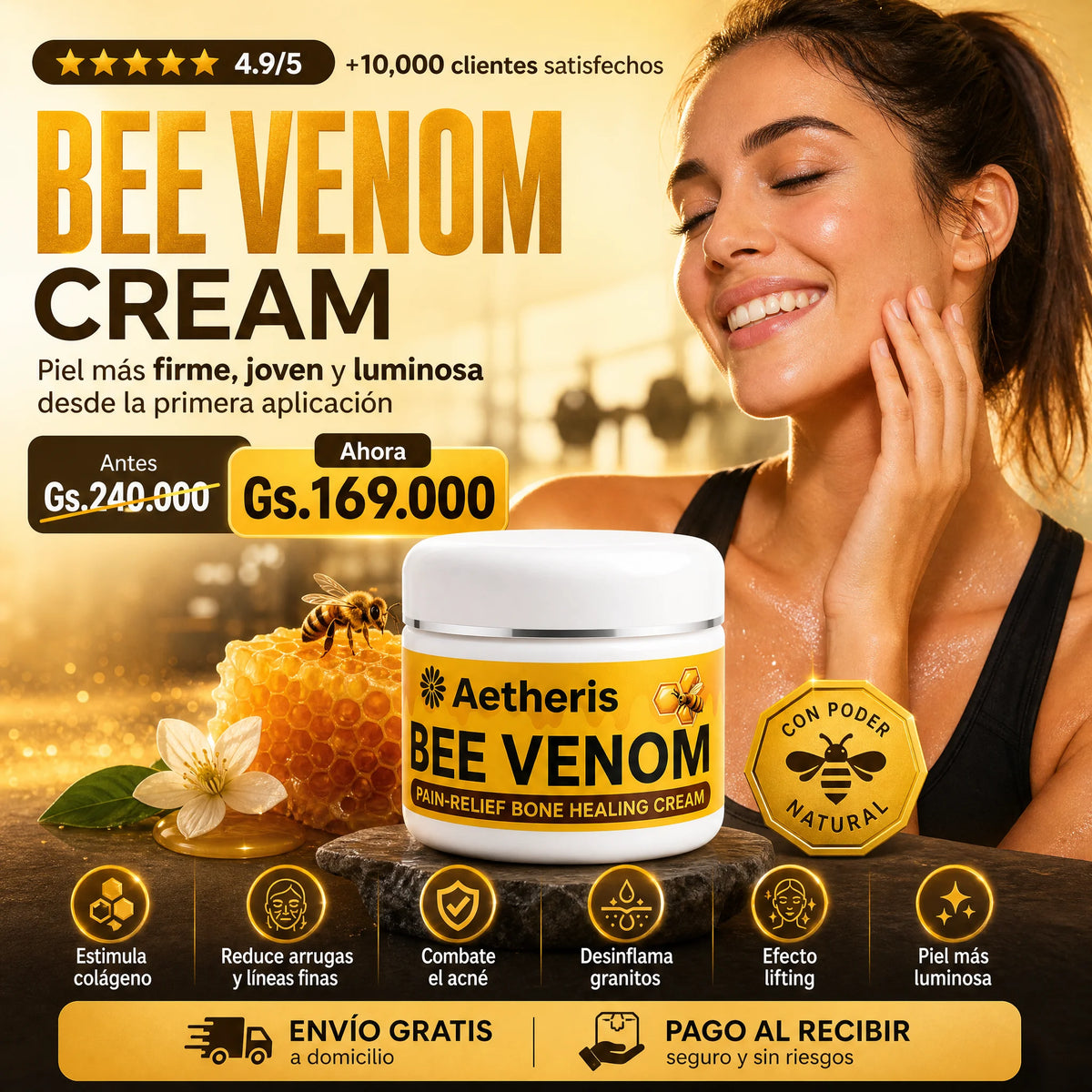 Crema Bee Venom - Efecto Lifting y Antiedad con Veneno de Abeja