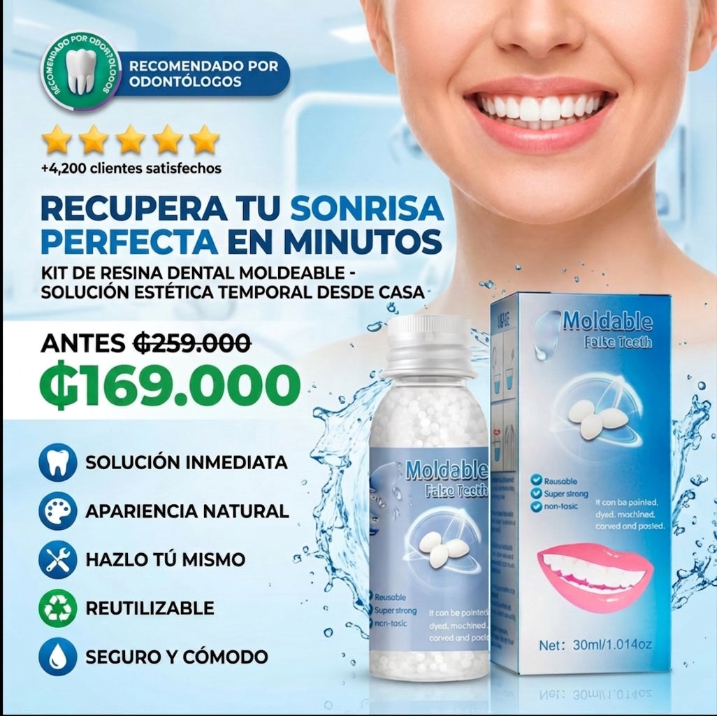 Kit de Resina Dental Profesional – Repara tu Sonrisa en Minutos desde Casa