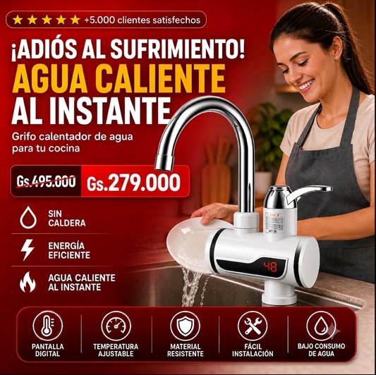 Grifo Calentador de Agua