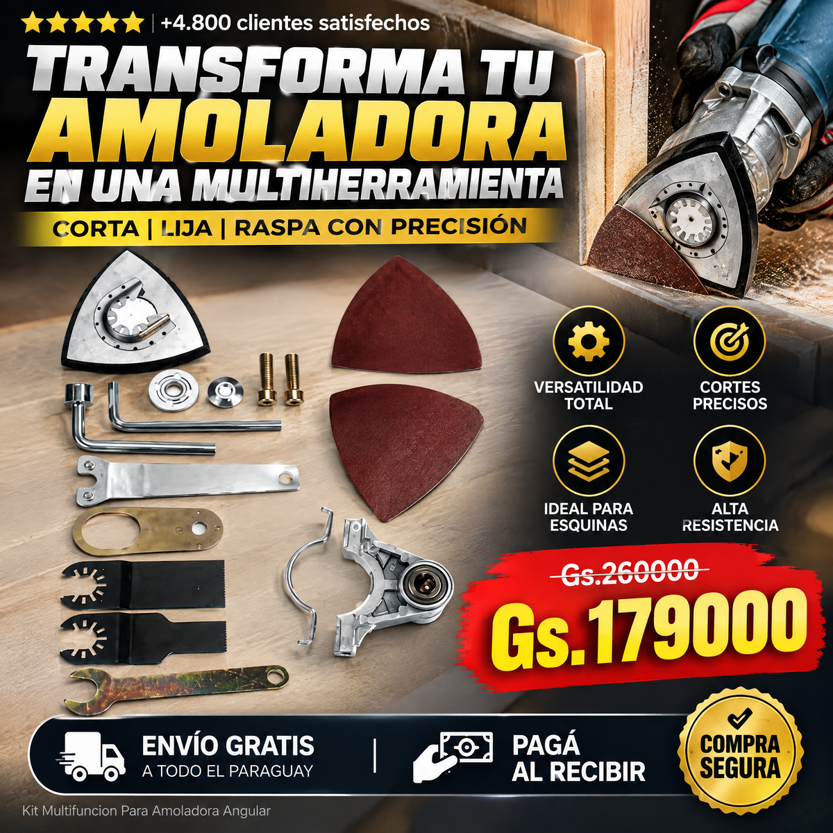 Kit Multifunción para Amoladora Angular