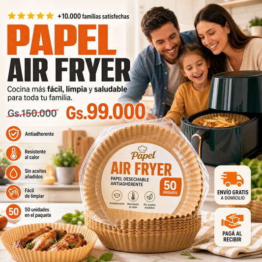 Papel de alta calidad Para Air Fryer 50 Piezas