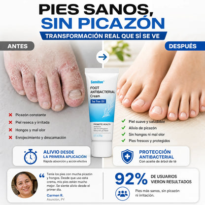 Crema antibacteriana para pies y uñas