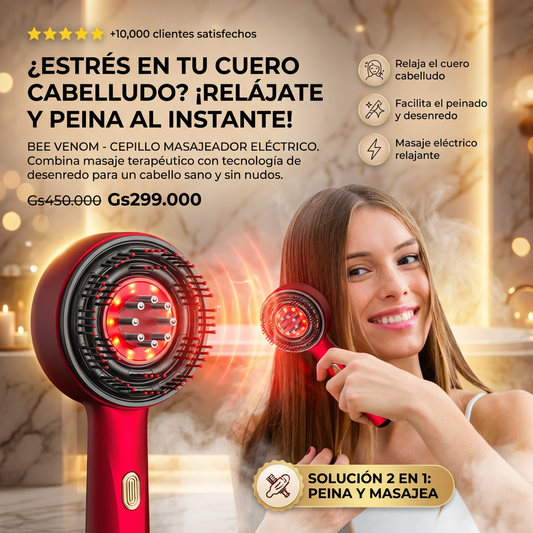 Capilux Pro™ — Cepillo de Terapia Capilar con Luz (Recuperá el Cabello Fuerte que Siempre Tuviste)
