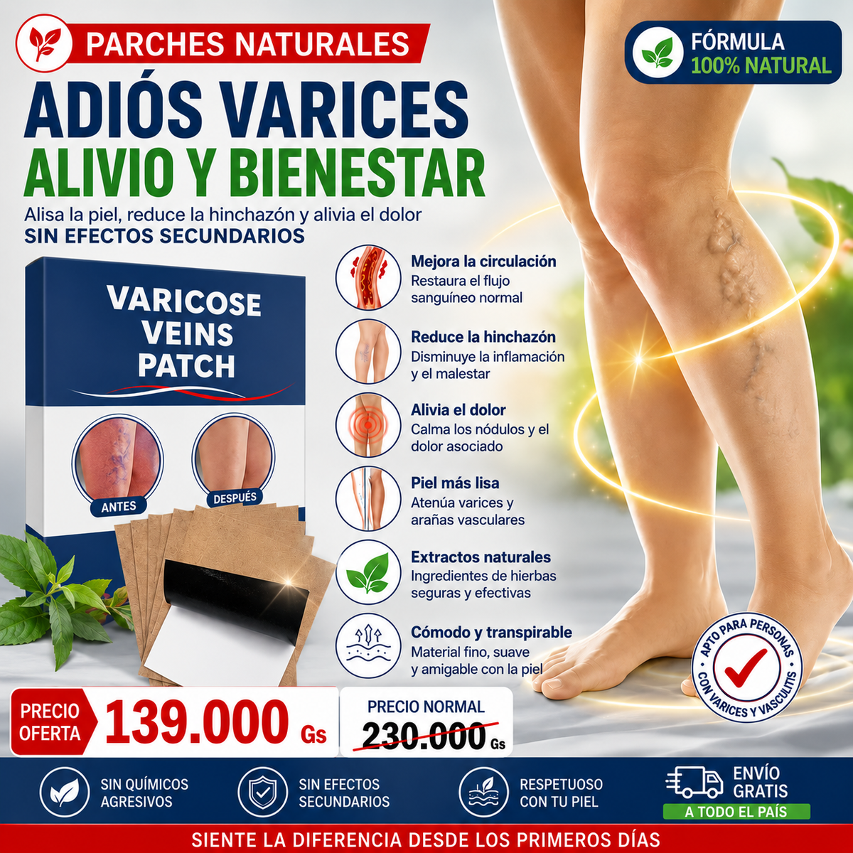 PARCHES PARA LAS VARICES